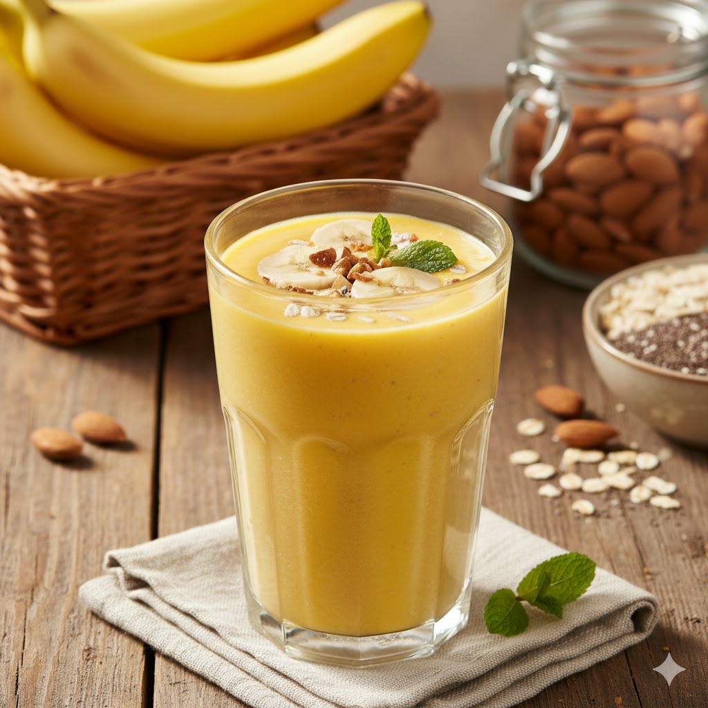 Recette : Smoothie mangue & avoine