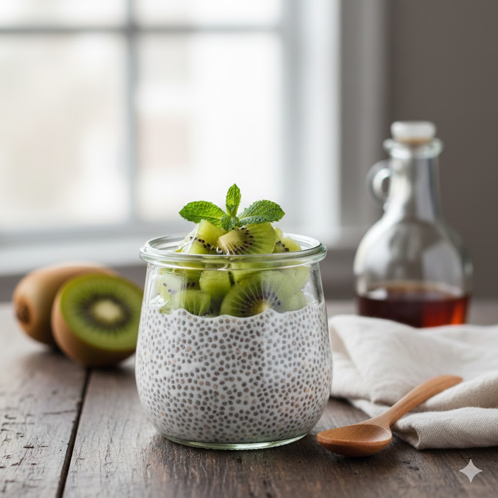 Recette : Overnight chia & kiwi